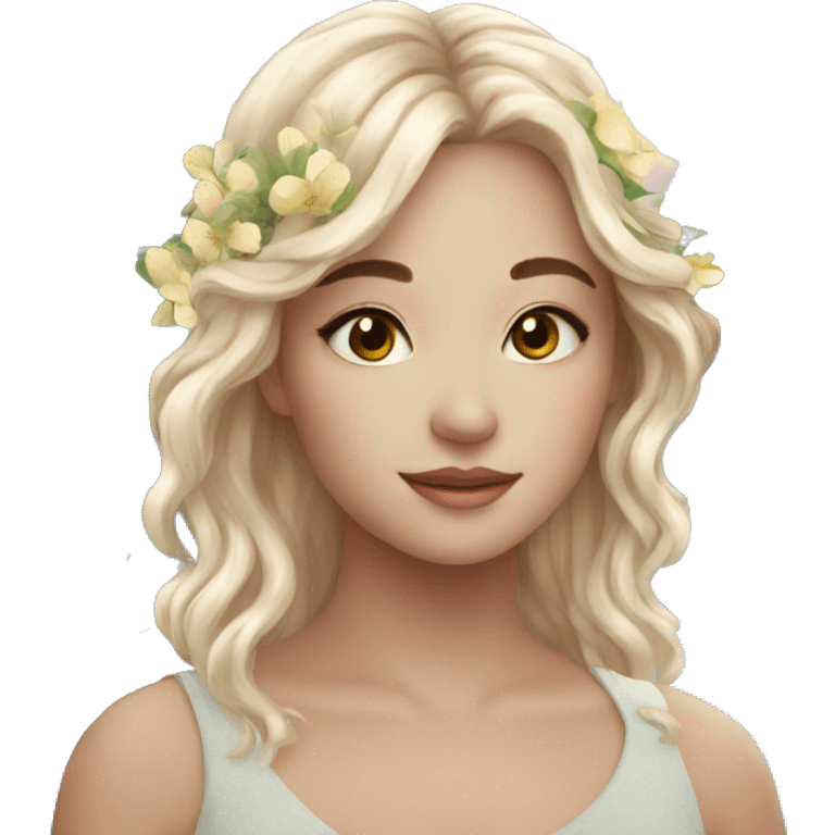 Dreamy pretty nature girl emoji