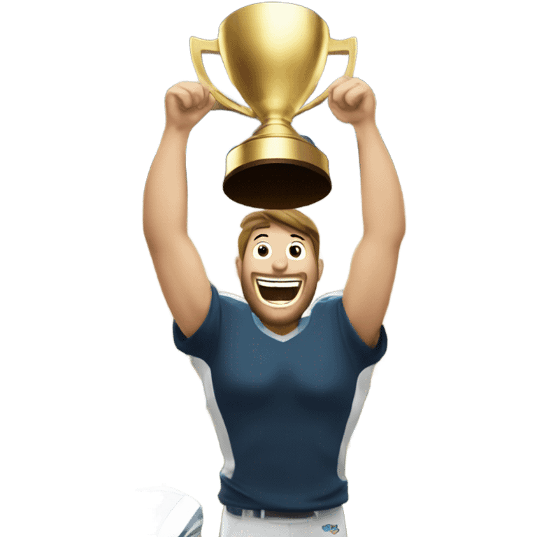 A man winning a superbowl  emoji