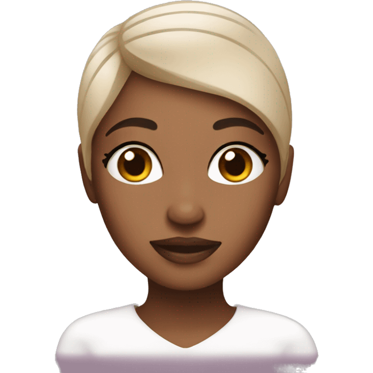 Woman with skincare  emoji