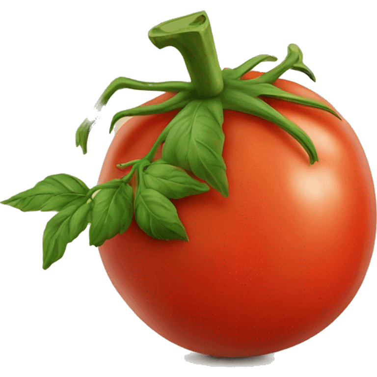 tomato with strow-hat emoji