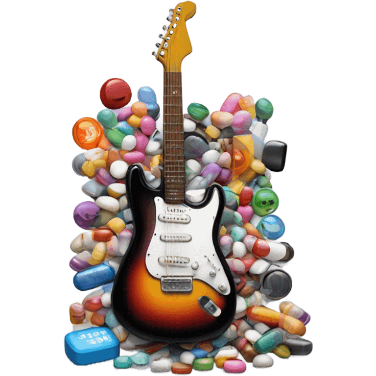 Drugs and rock n roll emoji