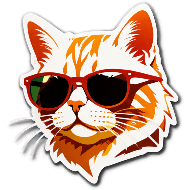 Cat with sunglasses emoji