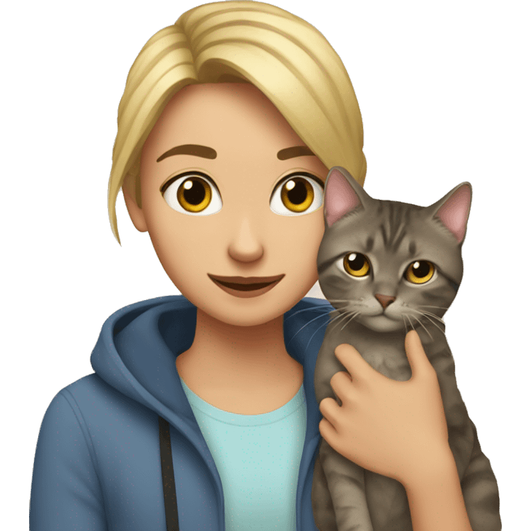 Me and my cat emoji