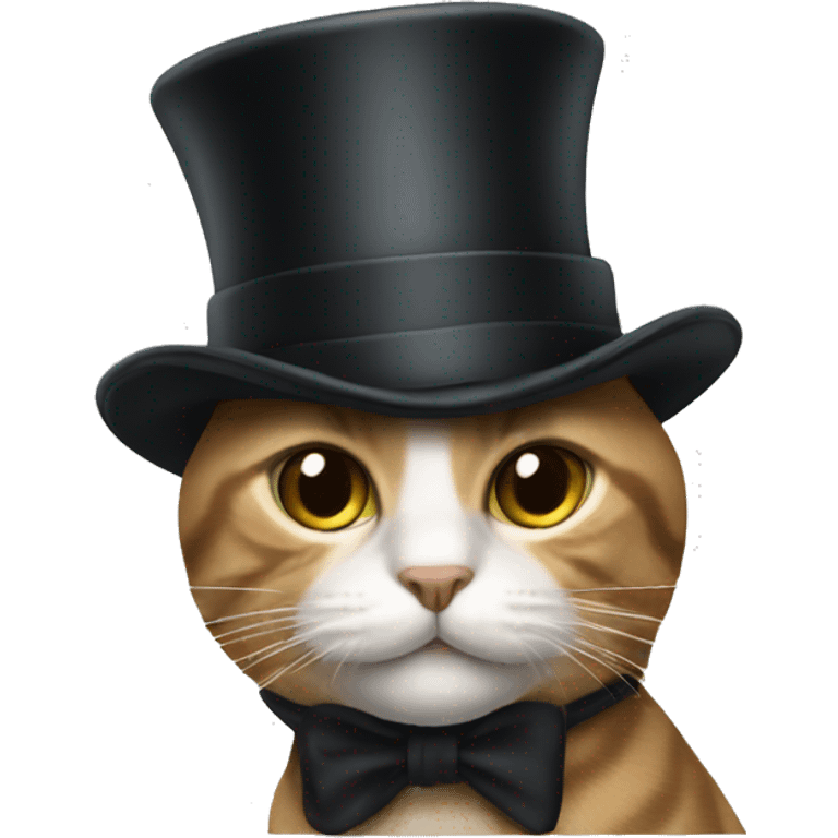 Cat in a top hat emoji