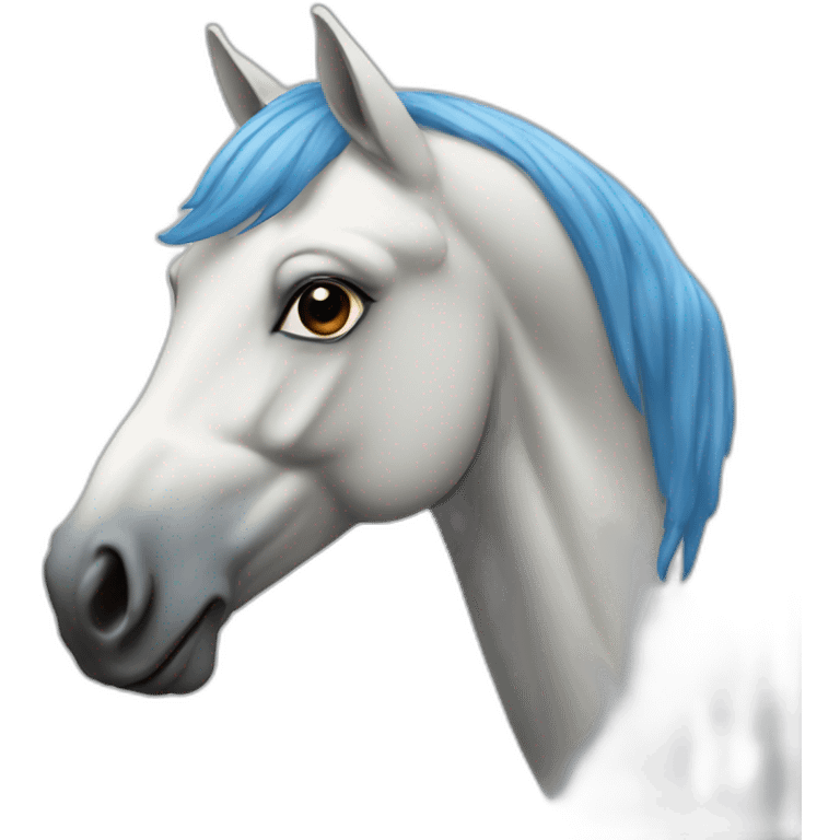 Cheval bleu  emoji