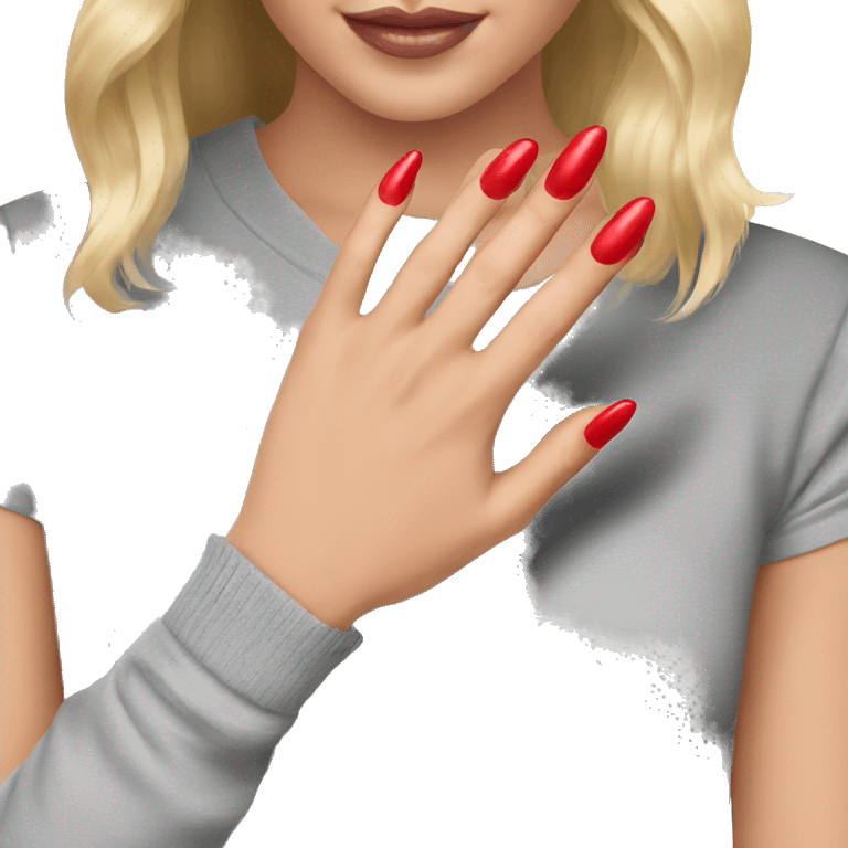 Red nails emoji