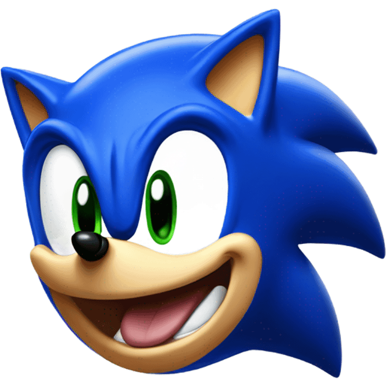 sonic with his tongue out emoji