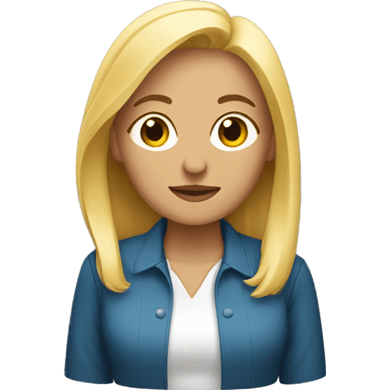 mujer rubia  emoji