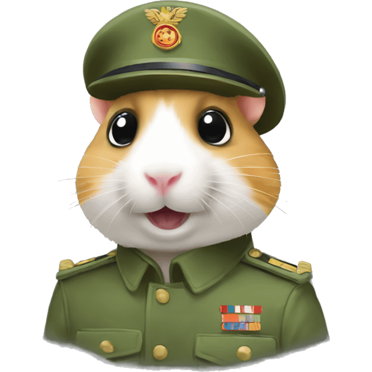 Un hamster militaire  emoji