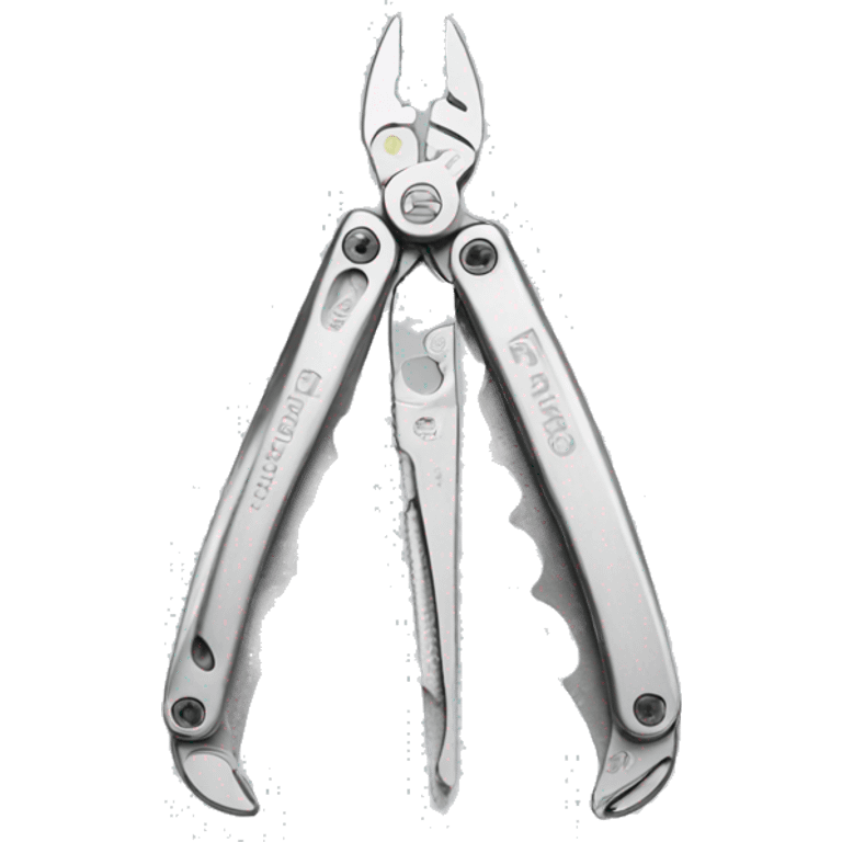 Silver Leatherman brand multi tool  emoji