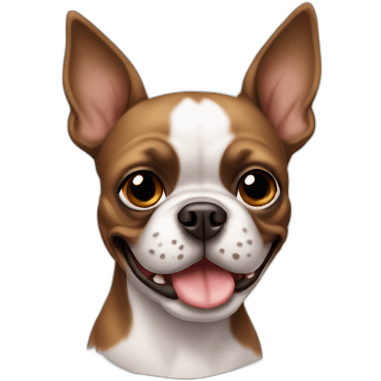 tan boston terrier emoji