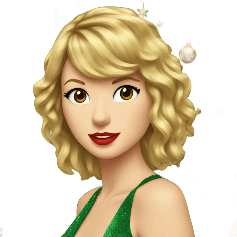 Christmas tree with Taylor swift  emoji