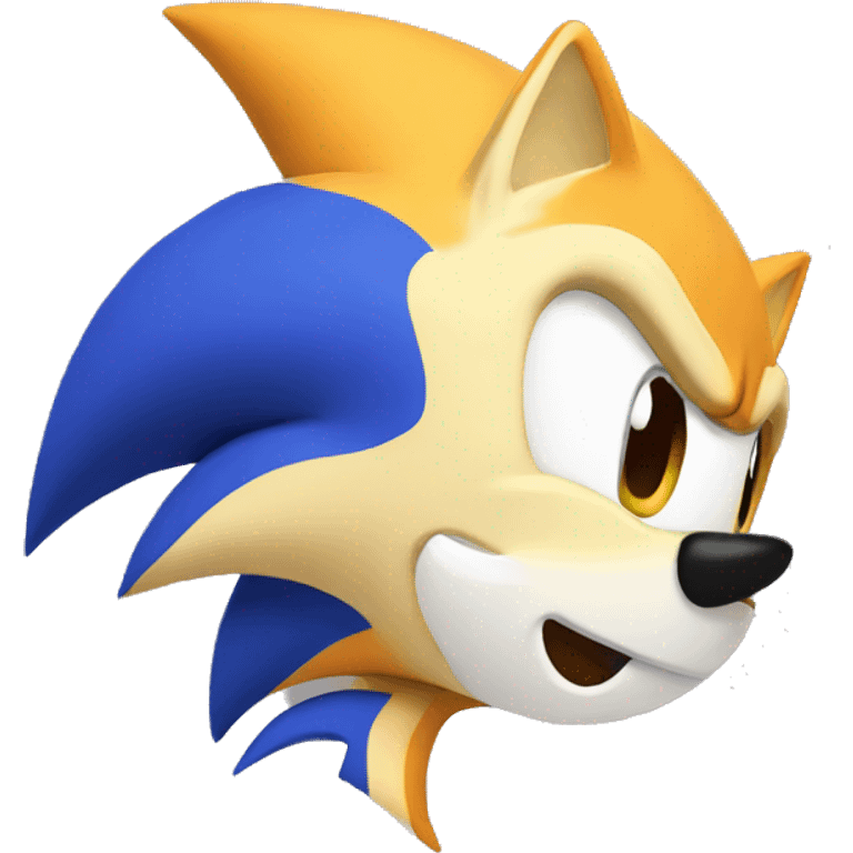 Tails Sonic head only emoji