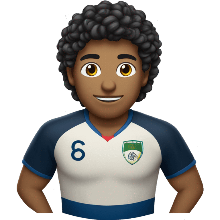 Rapaz de 20 anos moreno cabelo curto  e preto e gosta de jogar futebol  emoji