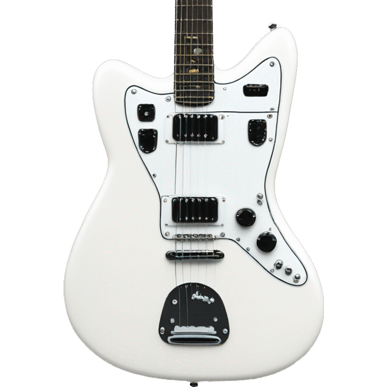 a white jazzmaster model guitar emoji