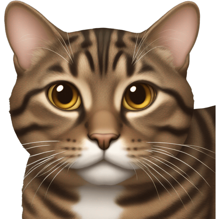 Chunky brown tabby  emoji