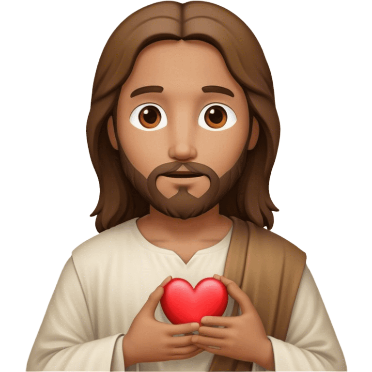 Jesus avec un cœur  emoji