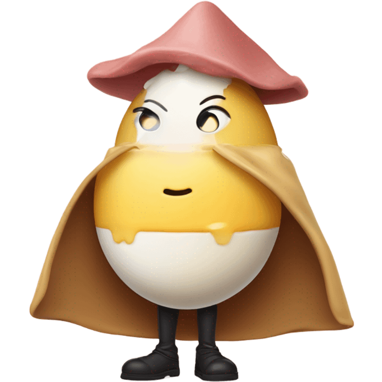 Eggs Benedict as a person emoji