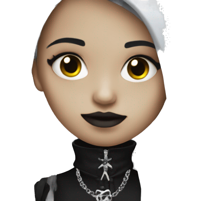 Goth girl emoji