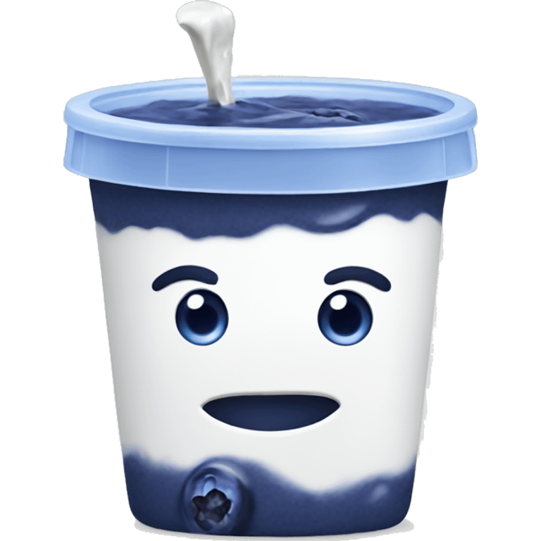 blueberry yogurt emoji