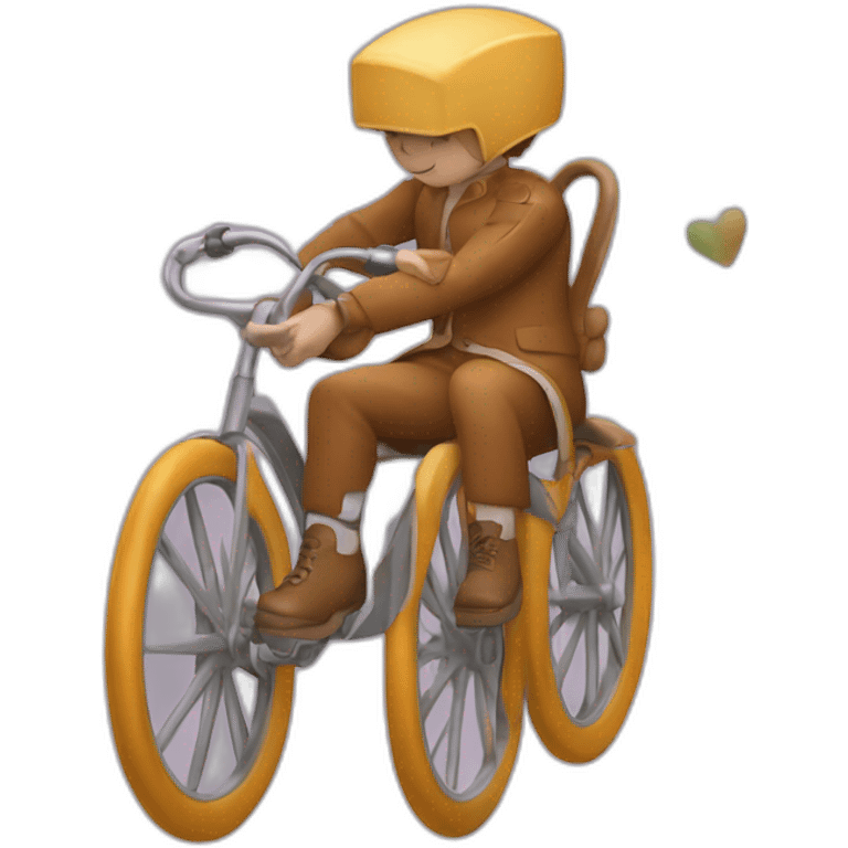 deux roux sur un deux roues emoji