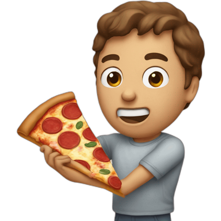 man-eating-pizza emoji