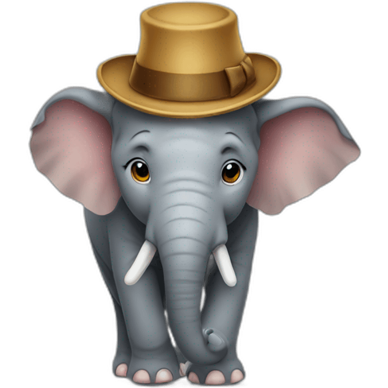 Elephant with a hat  emoji