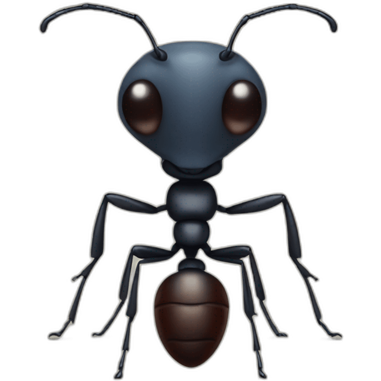 an ant with a giant head emoji