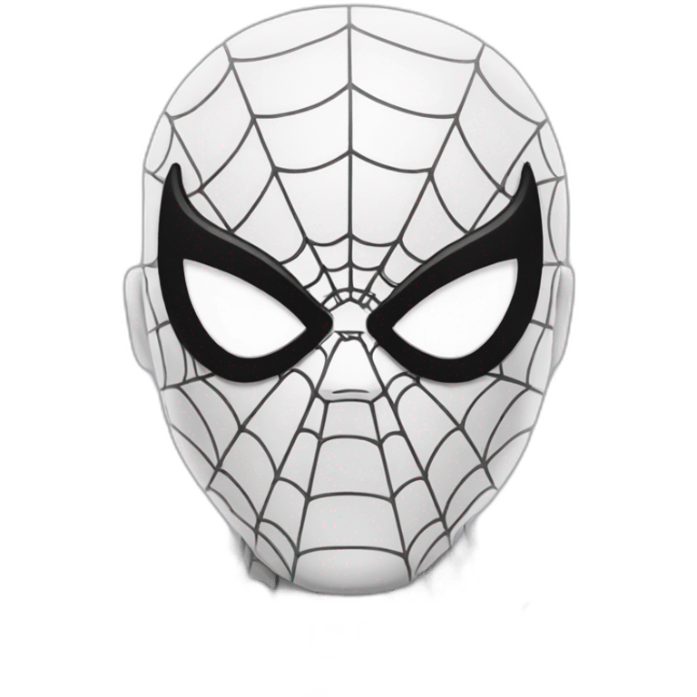 white spiderman emoji