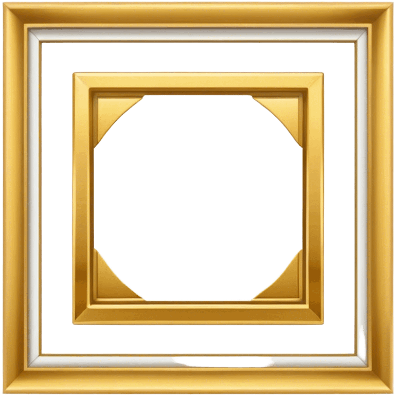 empty Square gold frame emoji