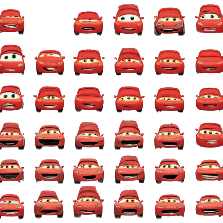 Lighting mcqueen in a emoji emoji