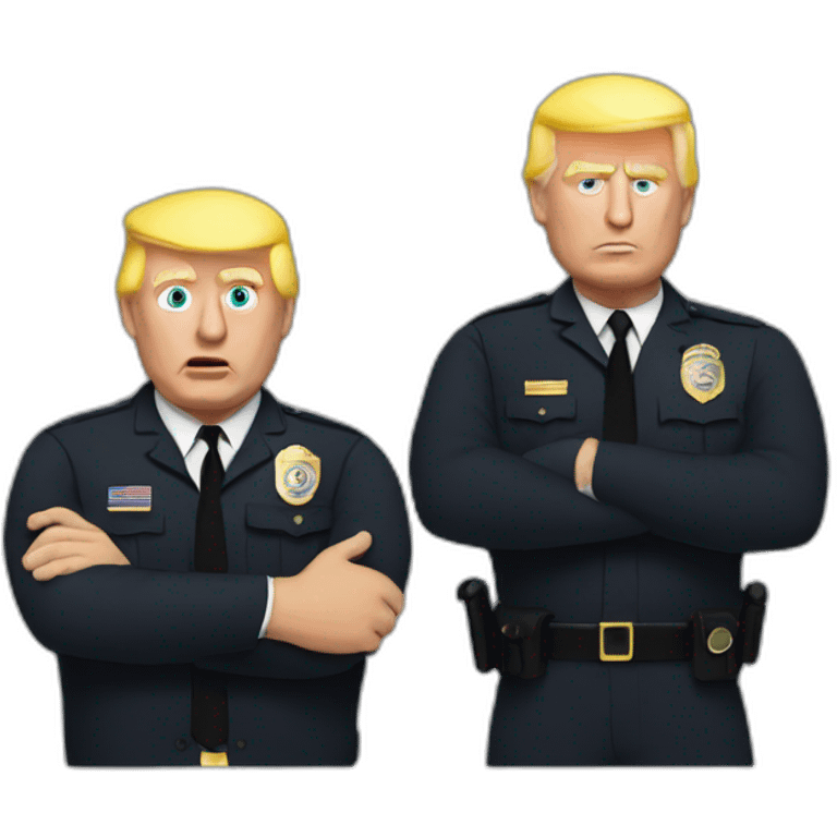 trump-getting-arrested emoji