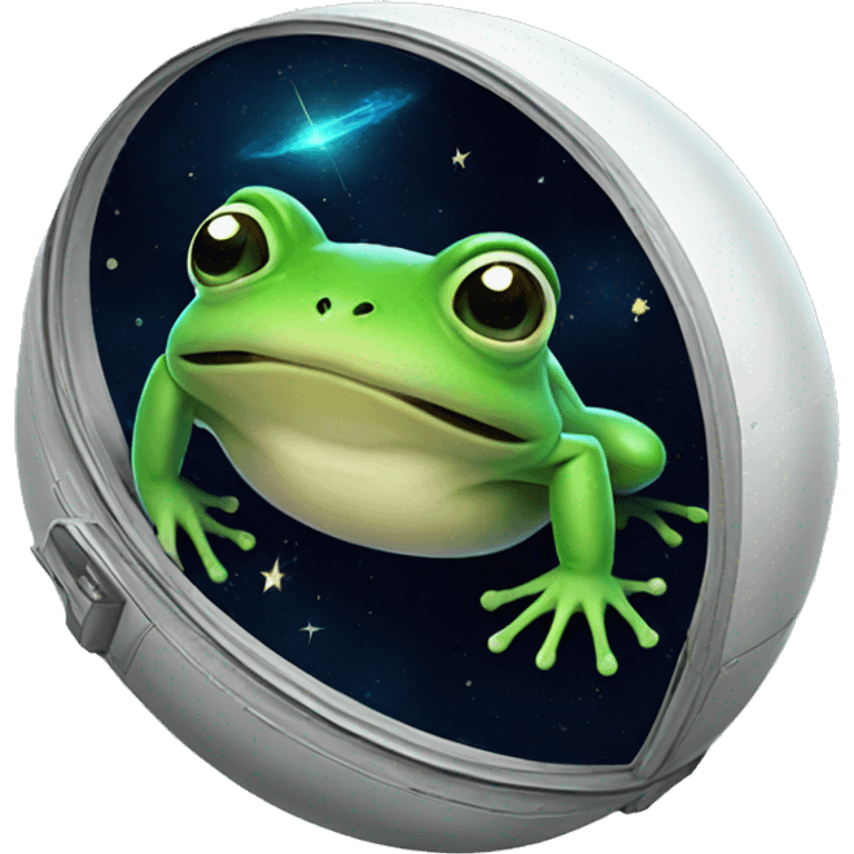 Frog in space  emoji