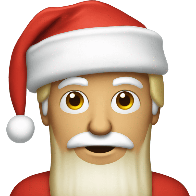 Donald Trump with santa hat emoji