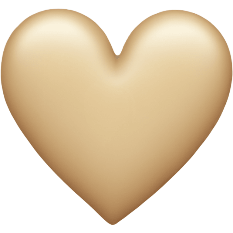 beige heart emoji