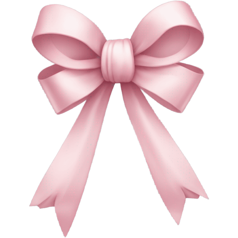 Light pink ribbon bow emoji