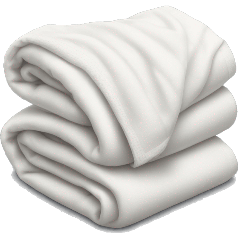 white folded blanket  emoji