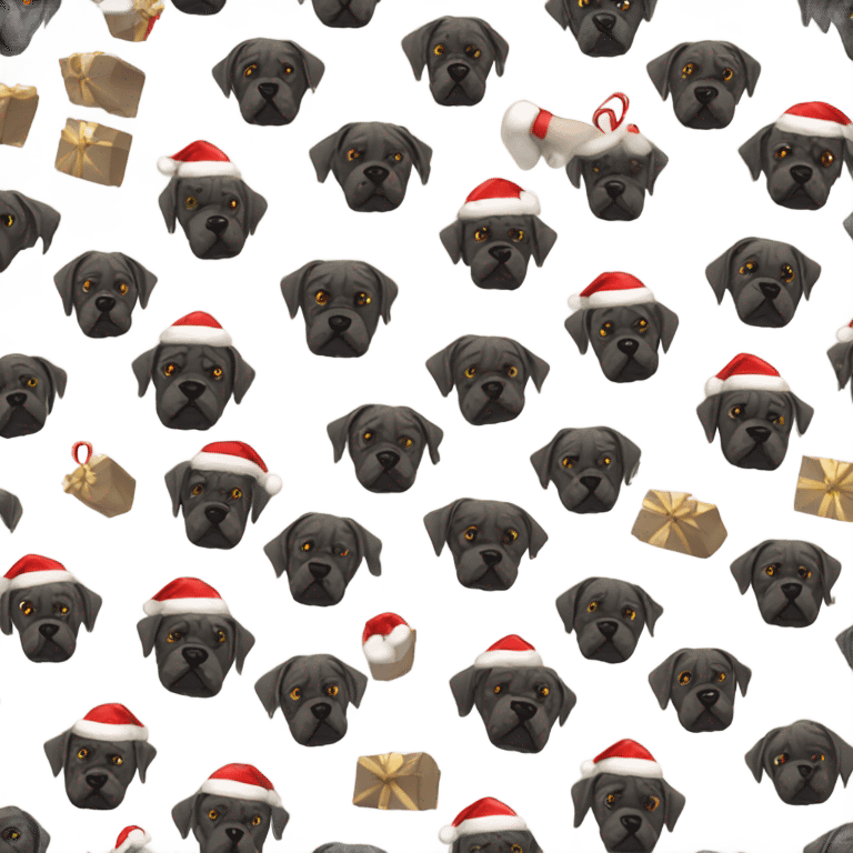 Cane corso christmas emoji