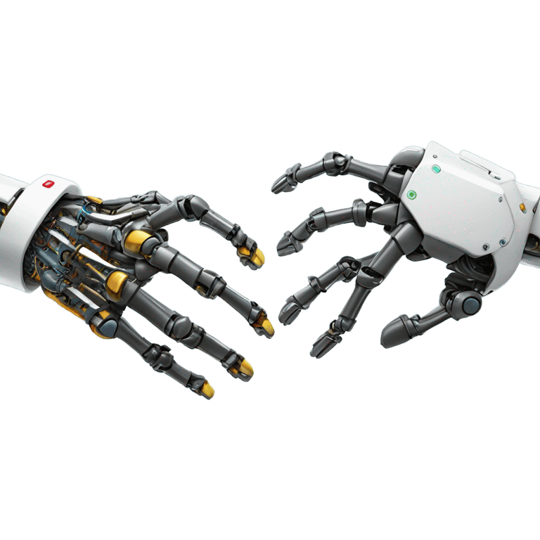 robot handshake emoji