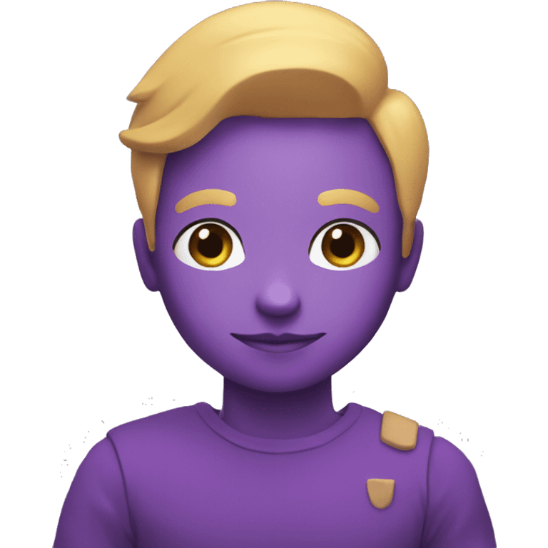 recreate and make sure it is purple create bot logo using color 9B81F6; it has to be cute, tiny emoji