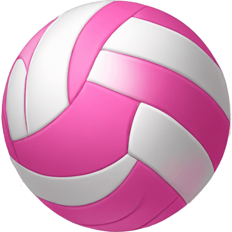 Pink volleyball ball emoji