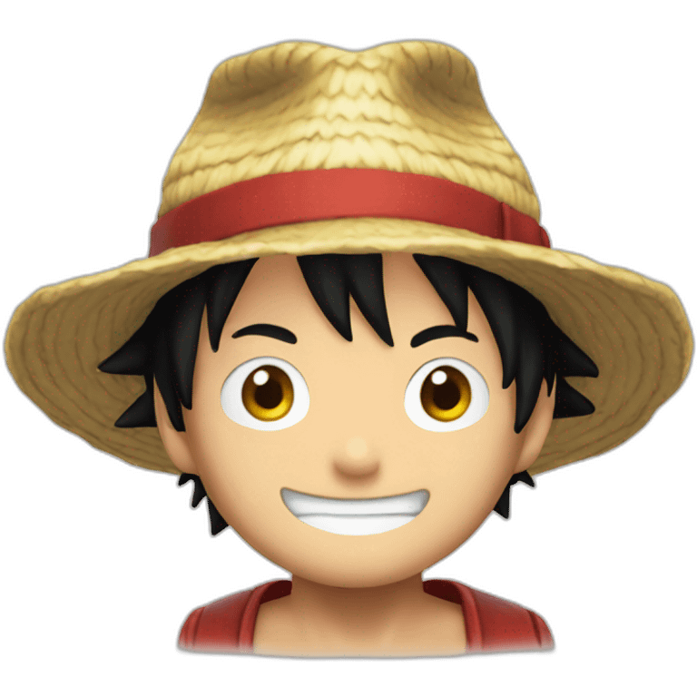 Luffy with hat emoji