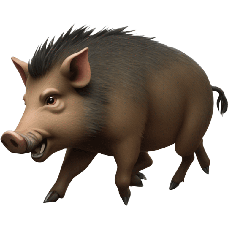 boar charging emoji