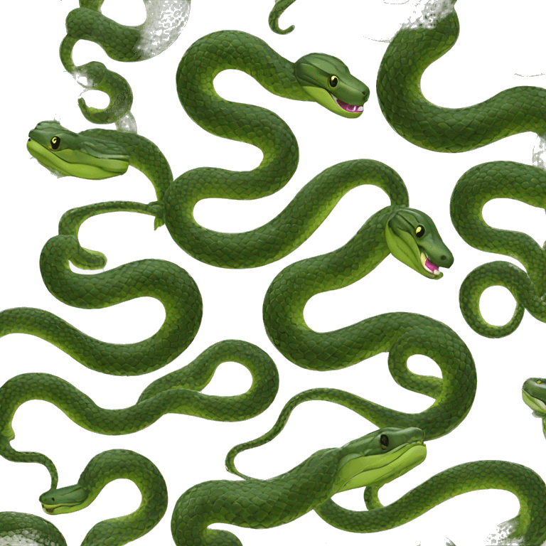 serpente di colore nero emoji