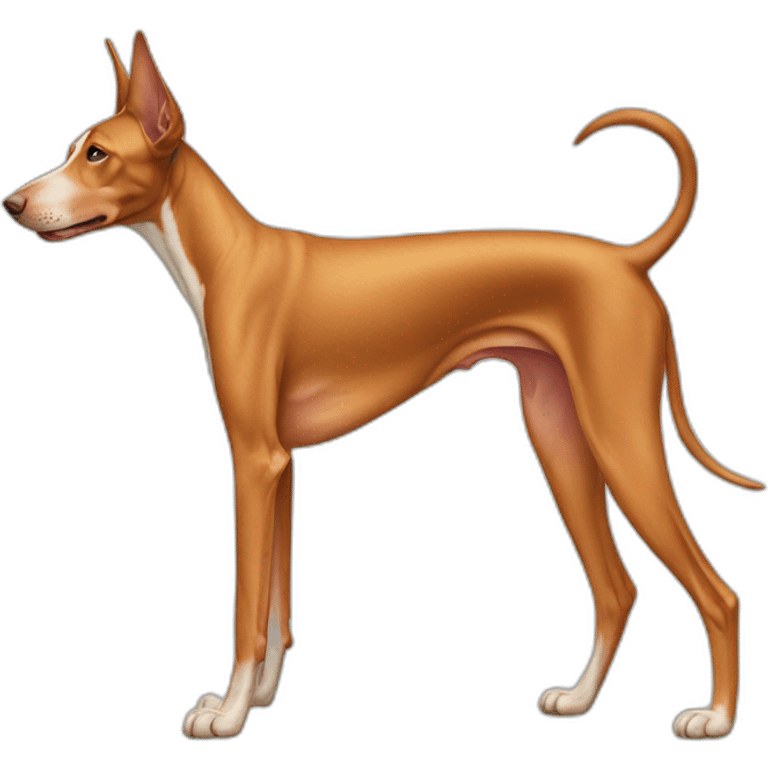 Pharaoh hound dog full body emoji