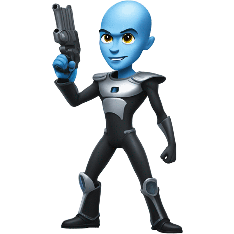 megamind with a gun emoji