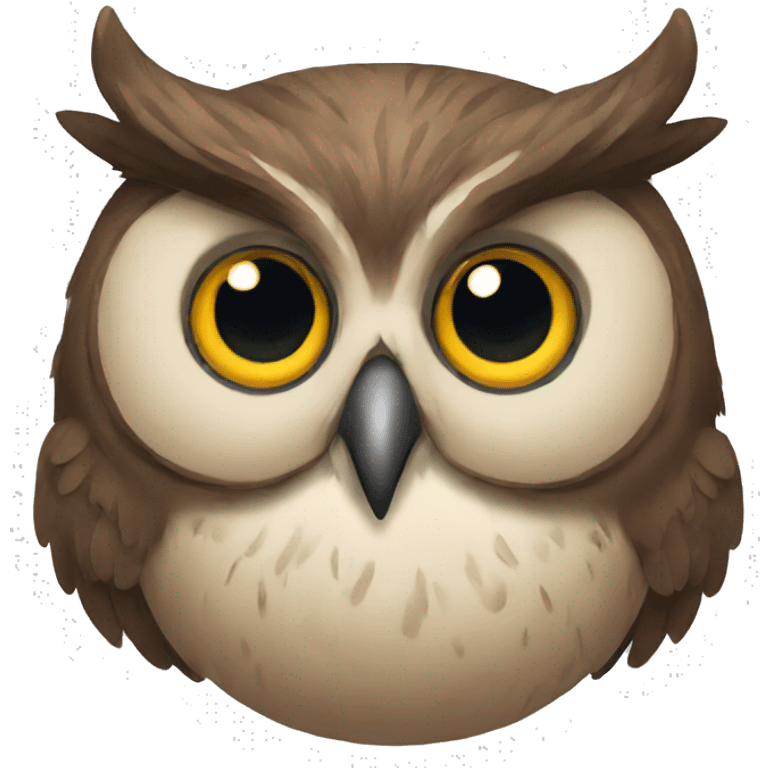 Male owl emoji