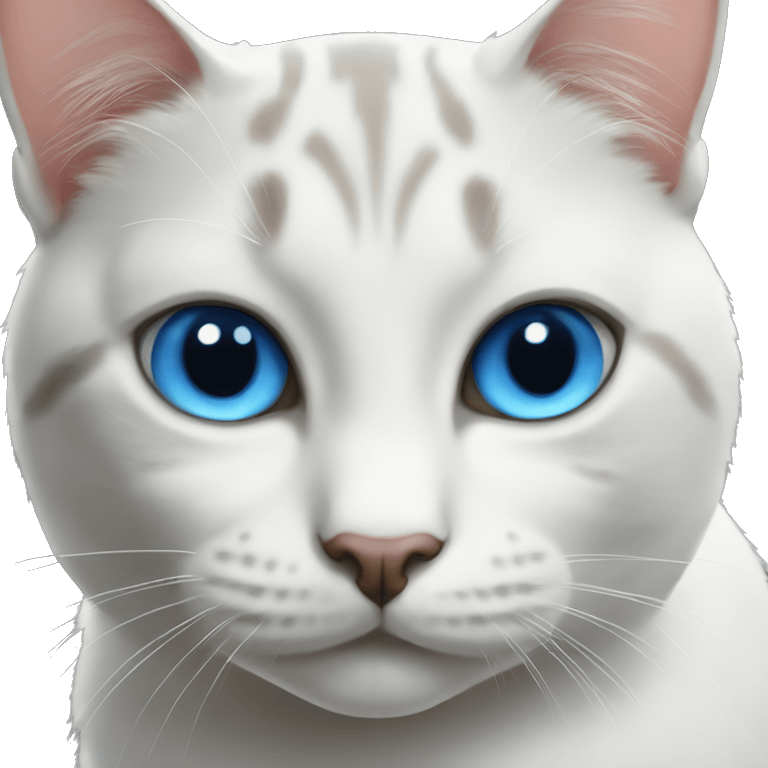 Blue eyes cat emoji