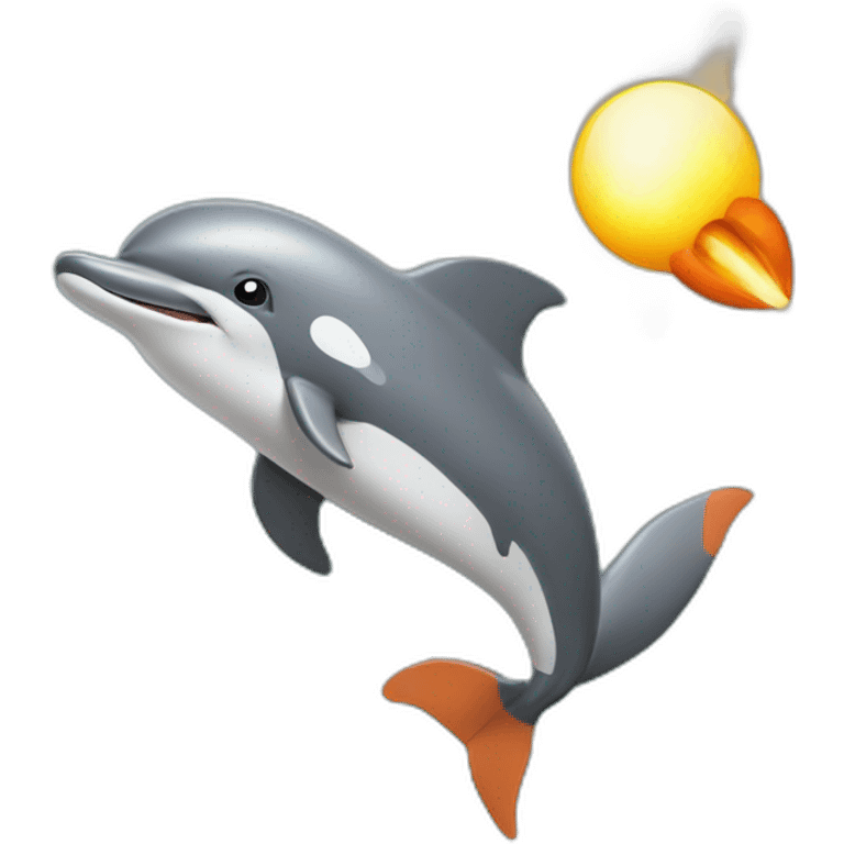 rocket dolphin emoji