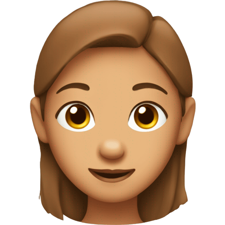 Create emoji a girl with capibara face with happy eyes  emoji